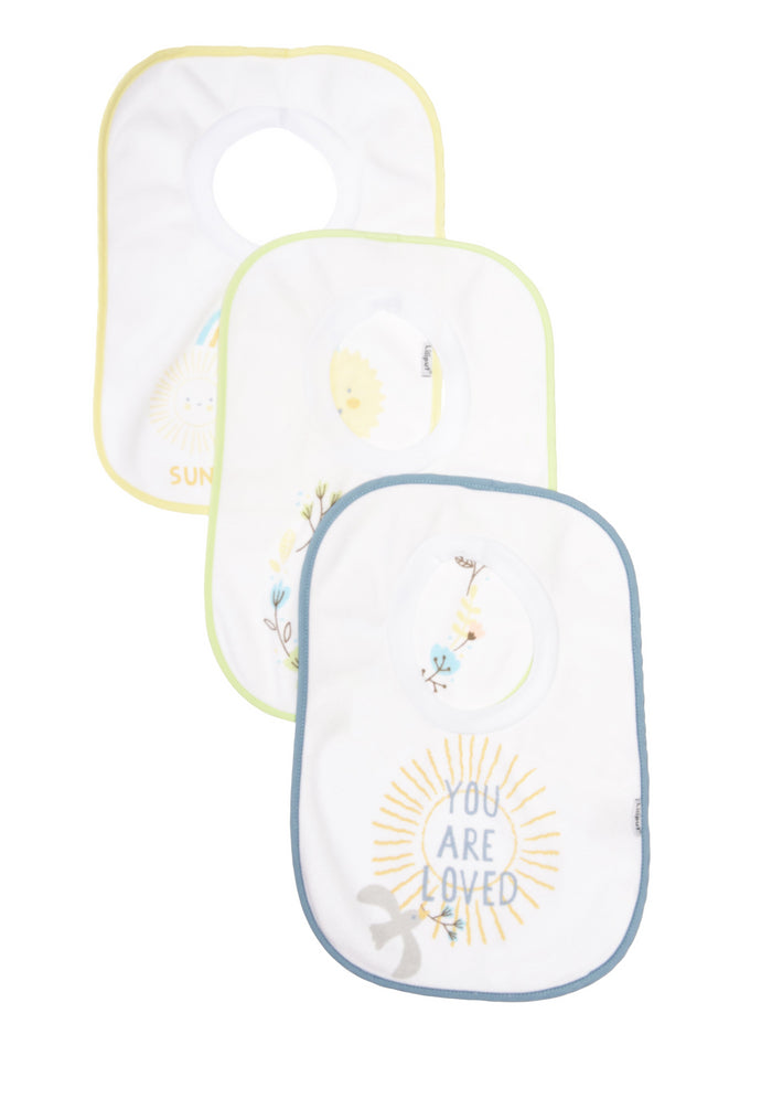 3er Set Schlupflätzchen mit niedlichen Motiven 