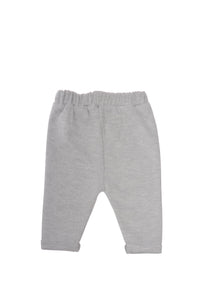 Rib-Strick-Hose in grau