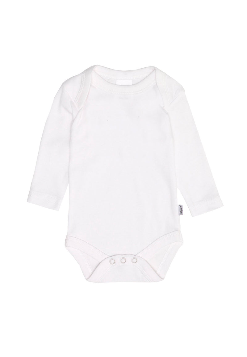 Amineckbody in weiß mit langem Arm.