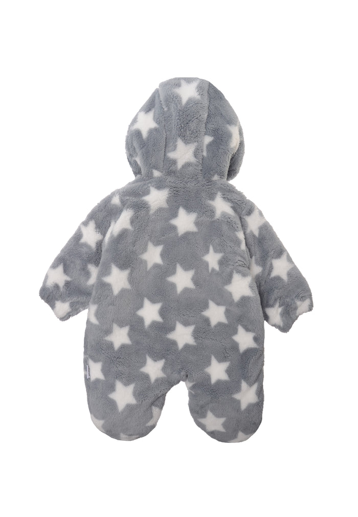 Plüsch-Overall mit Sternchen und Teddyohren
