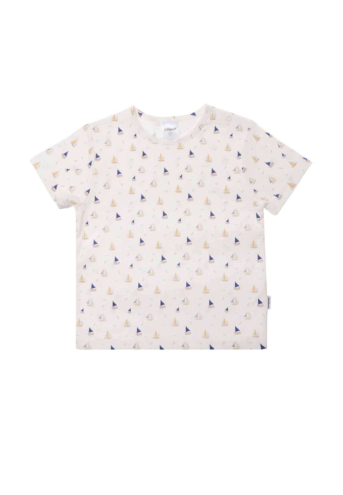 Tshirt mit praktischen Druckknöpfen auf der Schulter für ein einfaches An,- und Ausziehen.