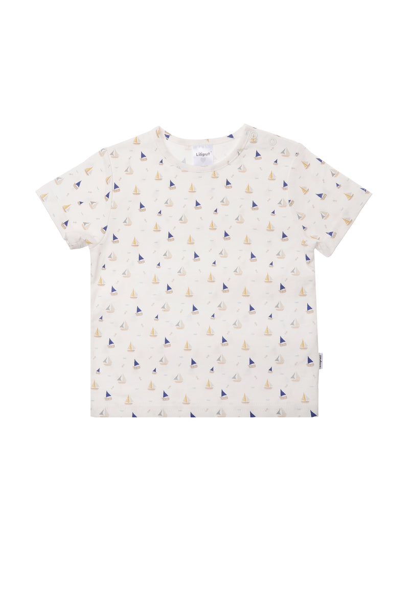 Tshirt mit praktischen Druckknöpfen auf der Schulter für ein einfaches An,- und Ausziehen.