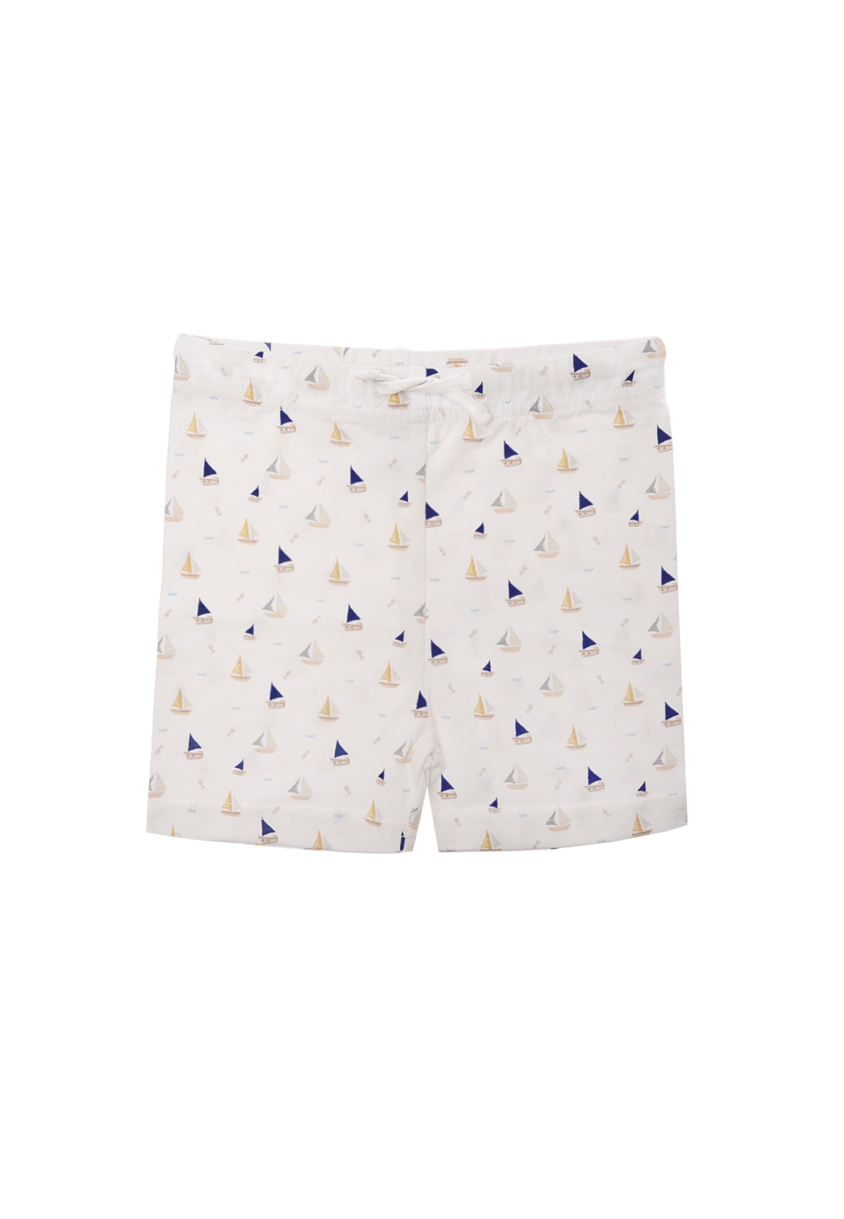 Shorts mit weichem Bündchen und Bindeband zum schnüren.