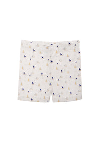 Shorts mit weichem Bündchen und Bindeband zum schnüren.