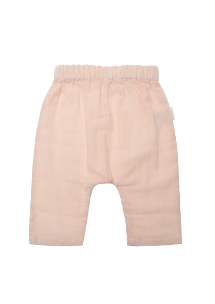 2-teiliges Set aus Musselin in rosa