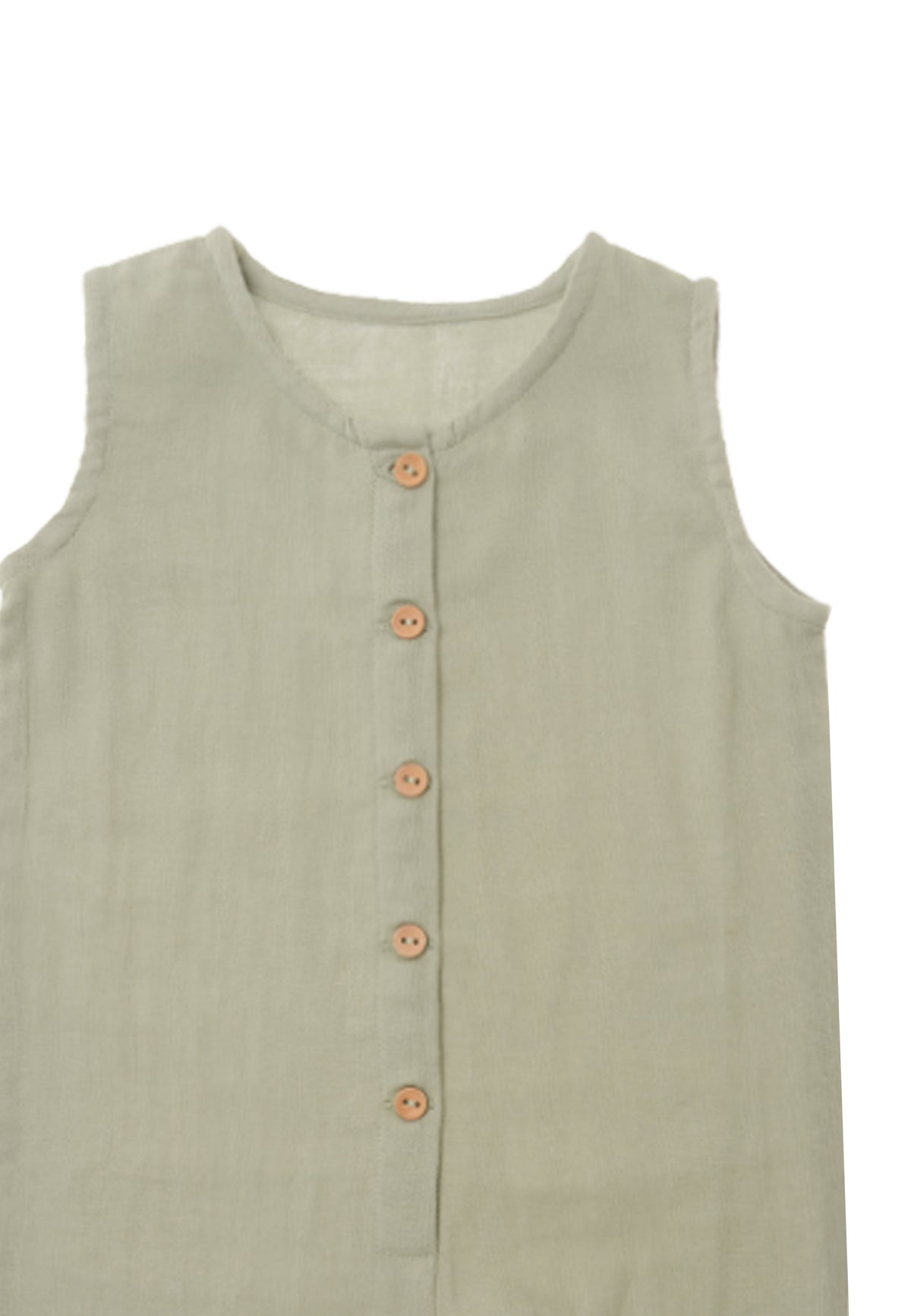 Detail Ausschnitt Druckknopfleiste Jumpsuit