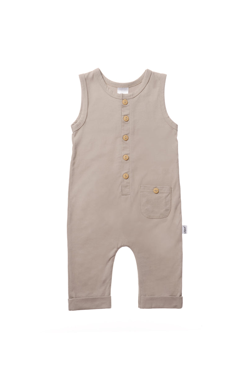 Jumpsuit mit passendem Halstuch in olive