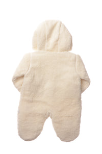 Plüsch Overall Einteiler mit Teddyohren creme