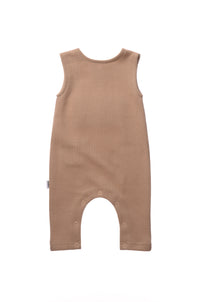 Rib-Strick-Set in beige, 5-teilig