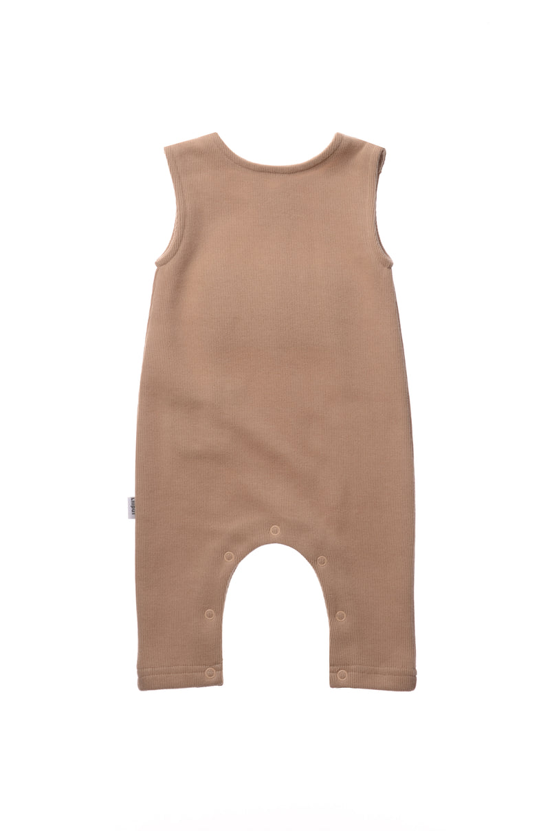 Rib-Strick-Set in beige, 5-teilig