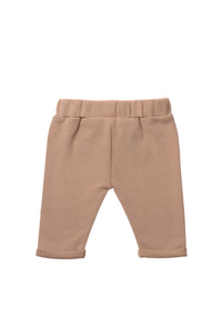 Rib-Strick-Set mit Hose in beige, 5-teilig