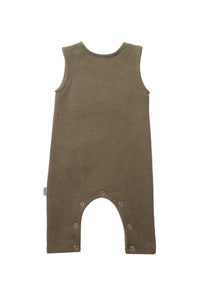 Rib-Strick-Set in olive, 5-teilig