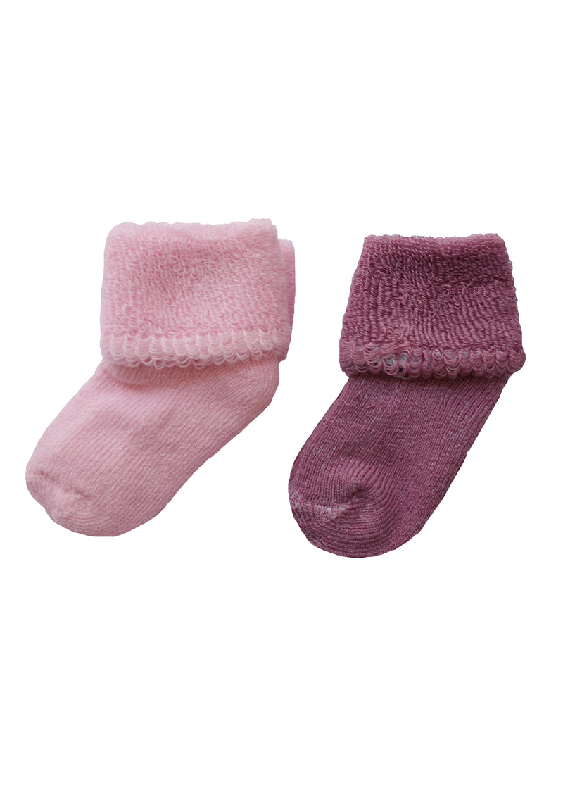 2er-Pack  Socken in rosa und dull pink