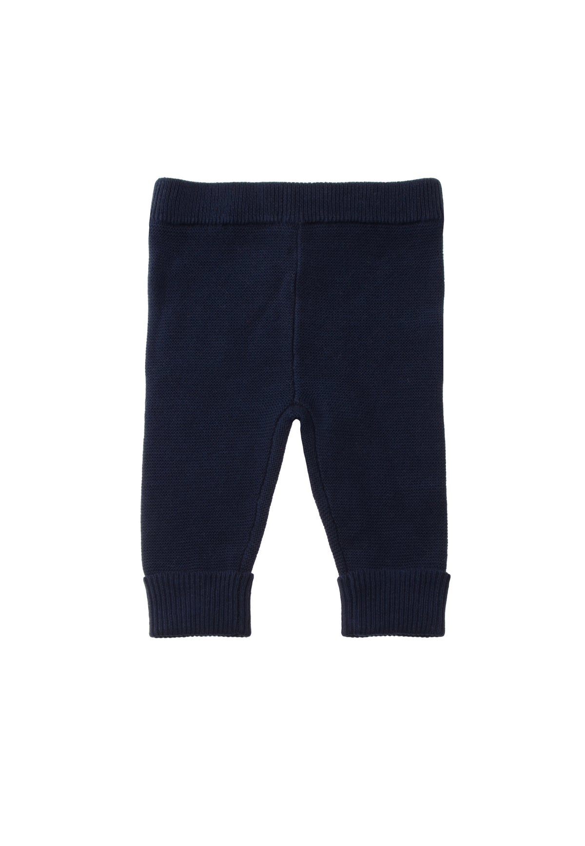 Strickhose mit umgeschlagenem Saum in marine