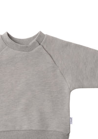 Sweatshirt in grau-melange