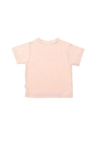 T-Shirt aus Bio-Baumwolle in apricot