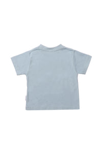T-Shirt aus Bio-Baumwolle in hellblau