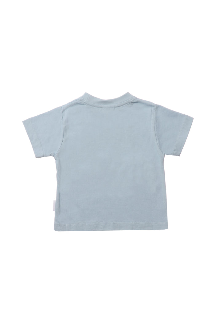 T-Shirt aus Bio-Baumwolle in hellblau