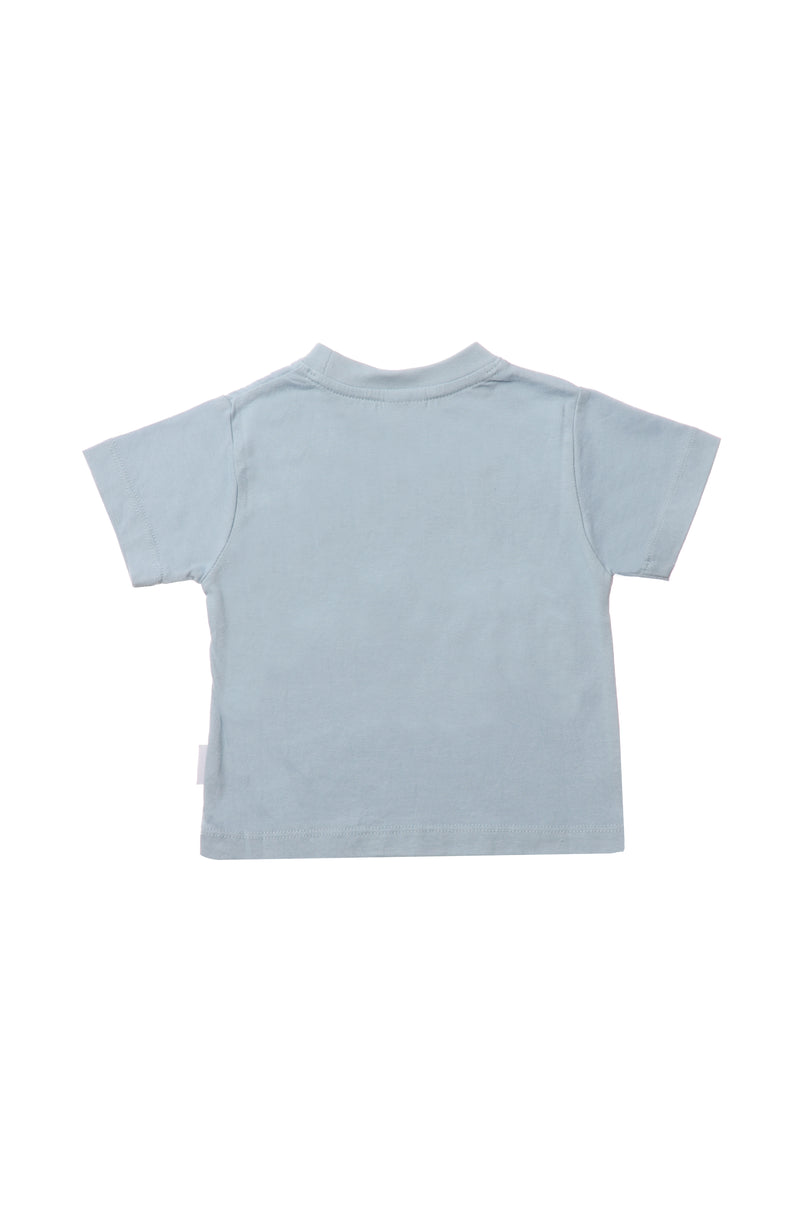 T-Shirt aus Bio-Baumwolle in hellblau