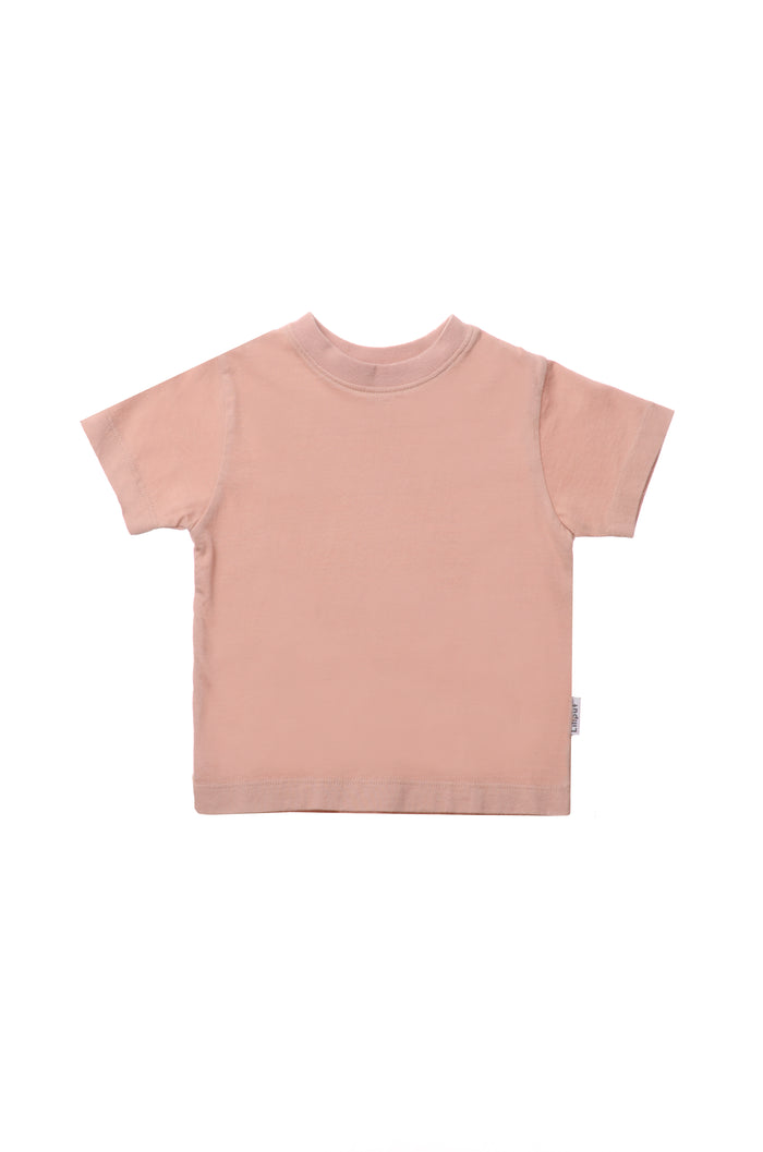 T-Shirt aus Bio-Baumwolle in rosé