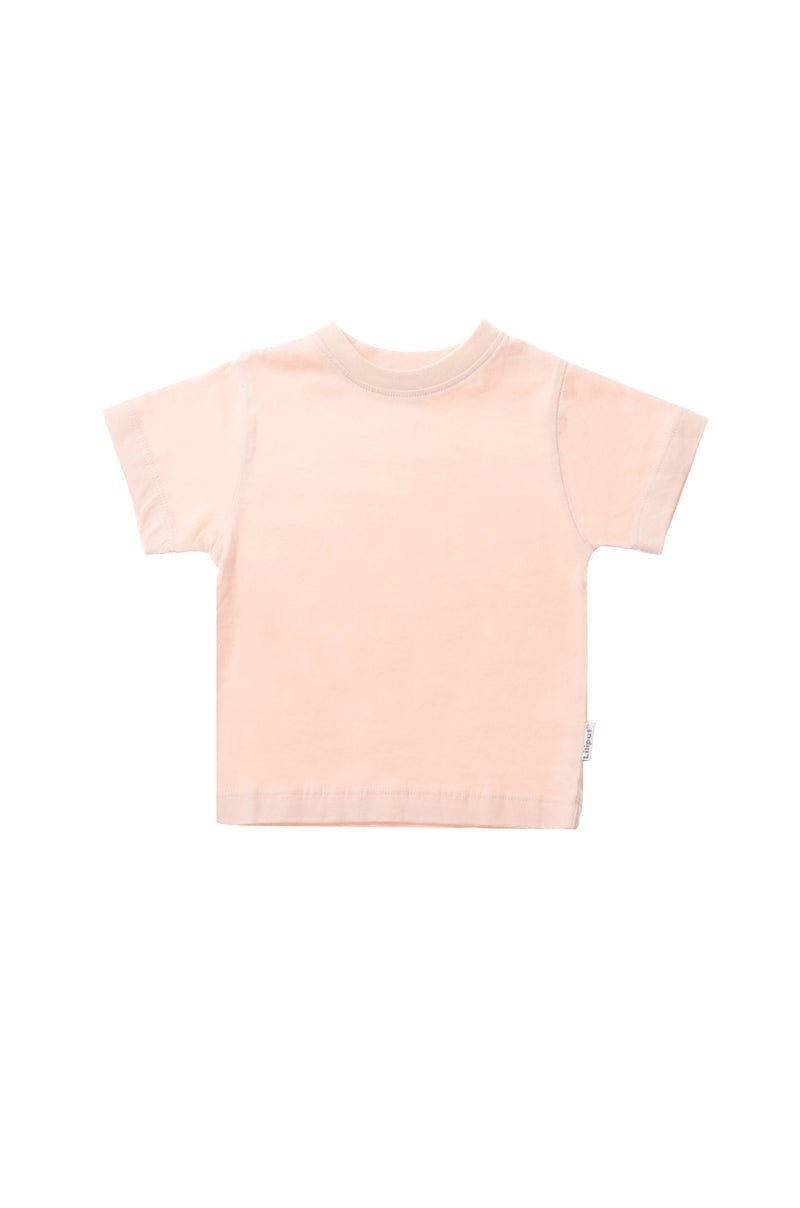 T-Shirt aus Bio-Baumwolle in apricot