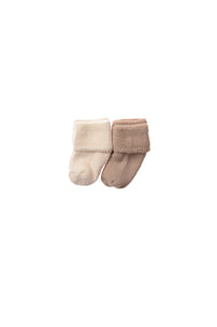 Rib-Strick-Set in beige, 5-teilig