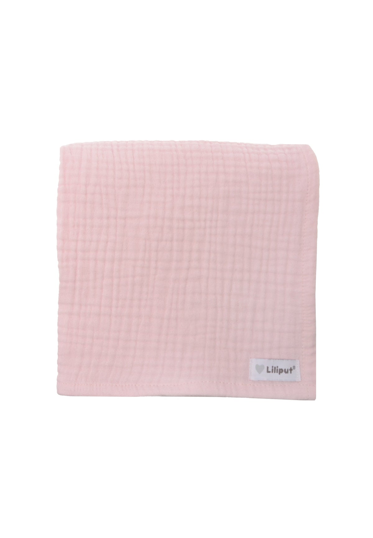 Frontaufnahme des Musselintuchs von Liliput in rosa.