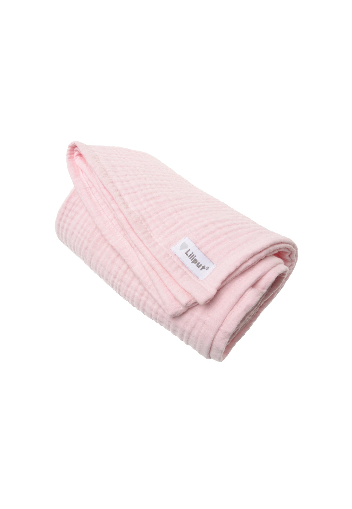 Detailaufnahme Musselintuch rosa von Liliput