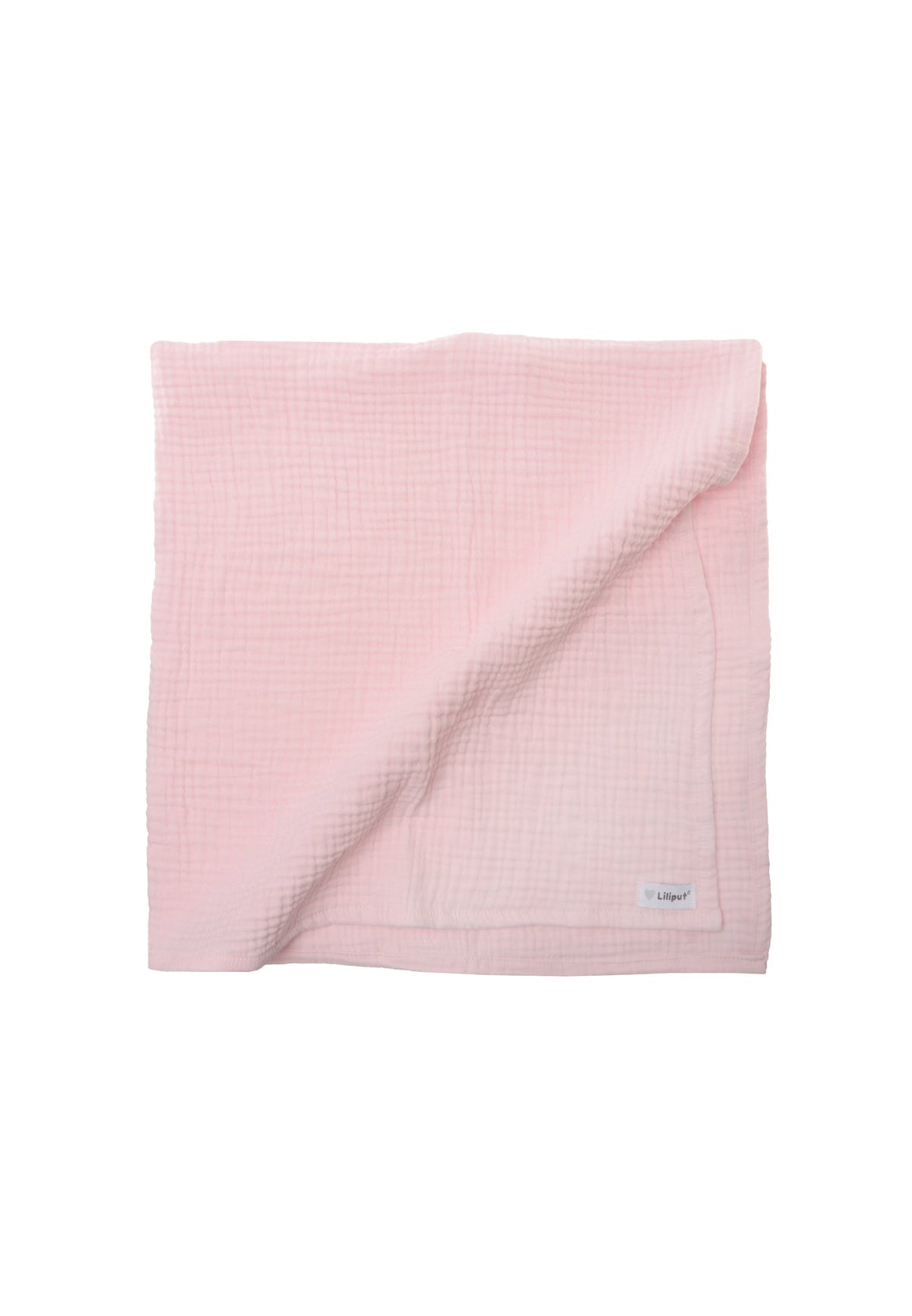 Vielseitig einsetzbare Babydecke aus Musselin in einem schönen pink Farbton.