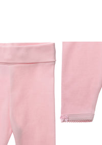 Set in rosa mit Herzchen, 3-teilig