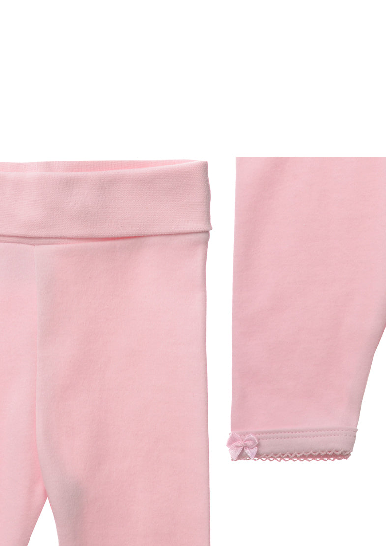 Set in rosa mit Herzchen, 3-teilig