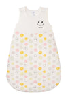 Schlafsack für Babys in unterschiedlichen Längen mit Knöpfen und Reißverschluss an der Seite. Design:  Smileys und Smile Stickerei